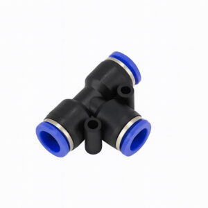 فیتینگ سه‌راهی T پنوماتیک شلنگ ۶ میلی‌متر