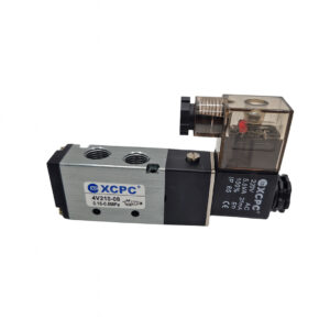 شیربرقی تک بوبین پنوماتیک 5/2 سایز 1/4 اینچ DC24V و 220v مدل 4V210-08 برند techno